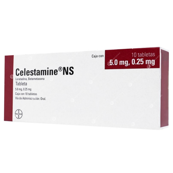 Celestamine NS 5mg+0.25mg x 10 Tabletas