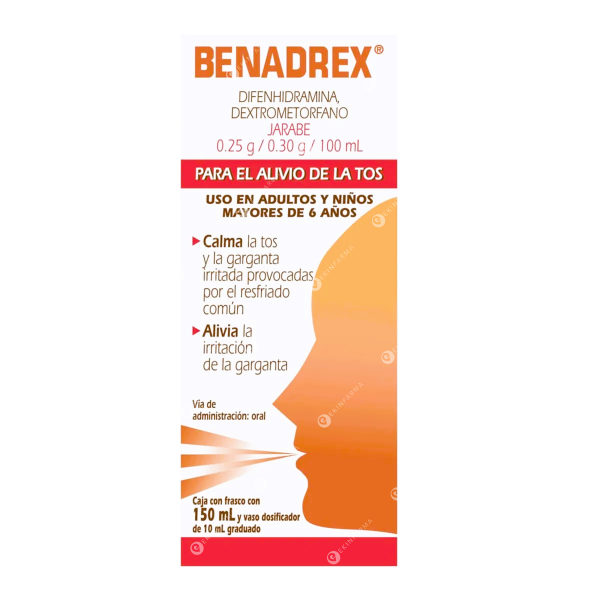 Benadrex 0.25g+0.30g/mL x 150 Jarabe