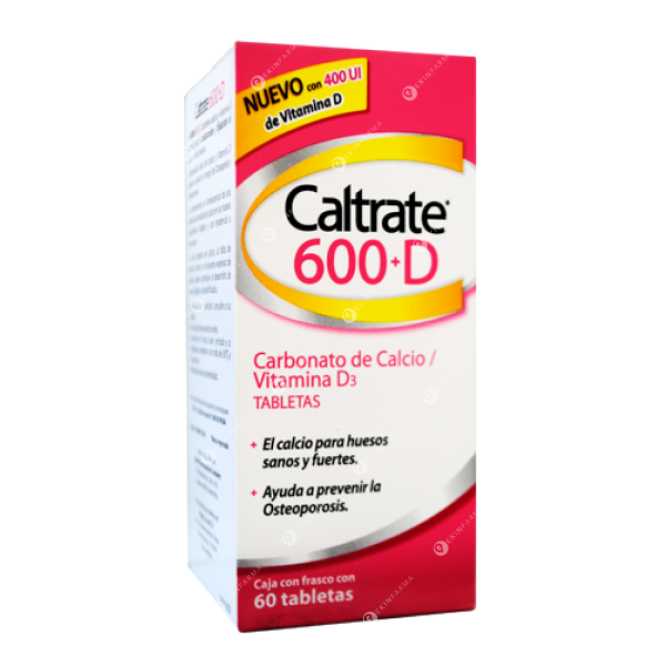 Caltrate 600+D 600mg + 800mg x 60 tabletas