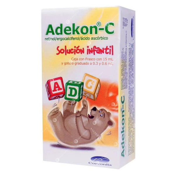 Adekon C 5000UI+400UI+30mg x 15 Gotas