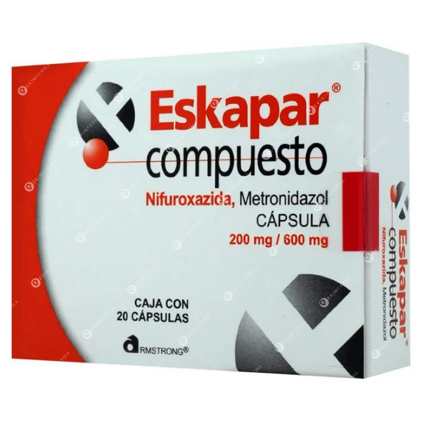 Eskapar Compuesto 200mg+600mg x 20 Cápsulas