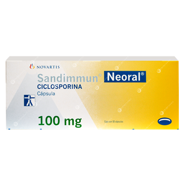 Sandimmun Neoral 100mg x 50 Cápsulas