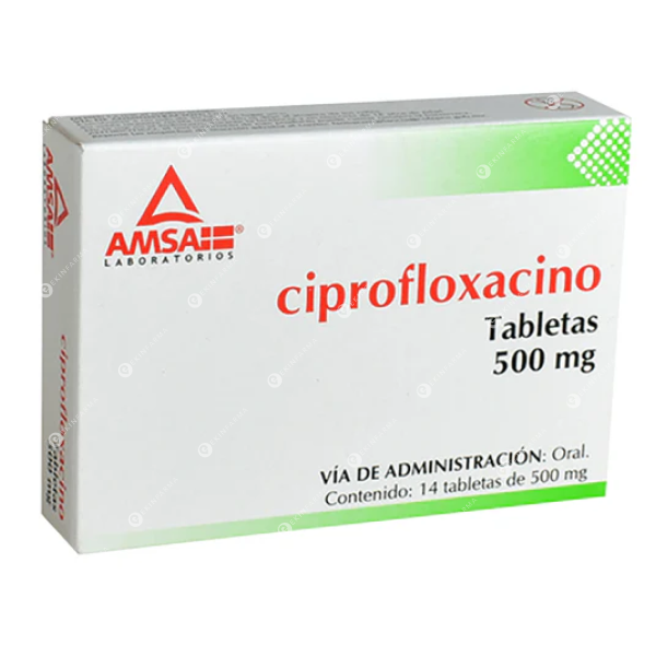 Ciprofloxacino 500mg x 14 tabletas