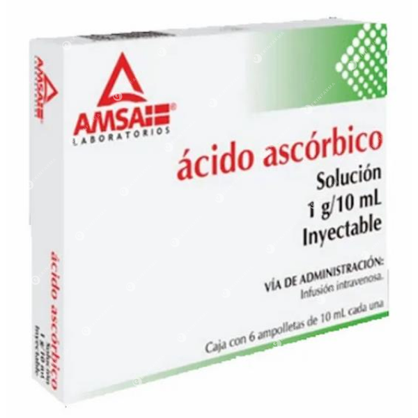 Ácido Ascórbico 1mg/10mL x 6 Ampolletas
