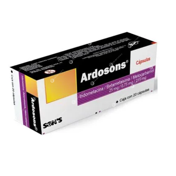 Ardosons 25mg+0.75mg+215mg x 20 Cápsulas