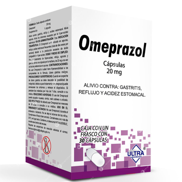 Omeprazol 20mg x 30 Cápsulas